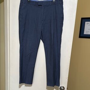 Charles Tyrwhitt Blue Dress Trousers with Elegant Creases